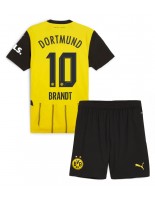 Otroške Nogometnih dresov Borussia Dortmund Julian Brandt #10 Domači 2024-25 Kratki rokavi (+ hlače)